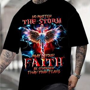 NWT!!!Graphic Inspirational Black T-Shirt